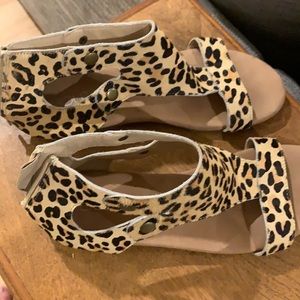 Leopard print sandals